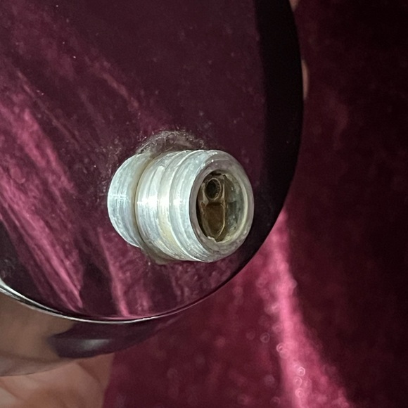 Vintage MCM Large Clear Glass Cocktail Shaker Screw Spout, 10" Tall - Picture 7 of 9